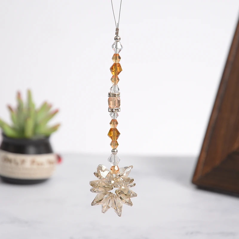 1 шт. Хрустальное Сверкающее зеркало Starburst Suncatcher подвесное заднего вида