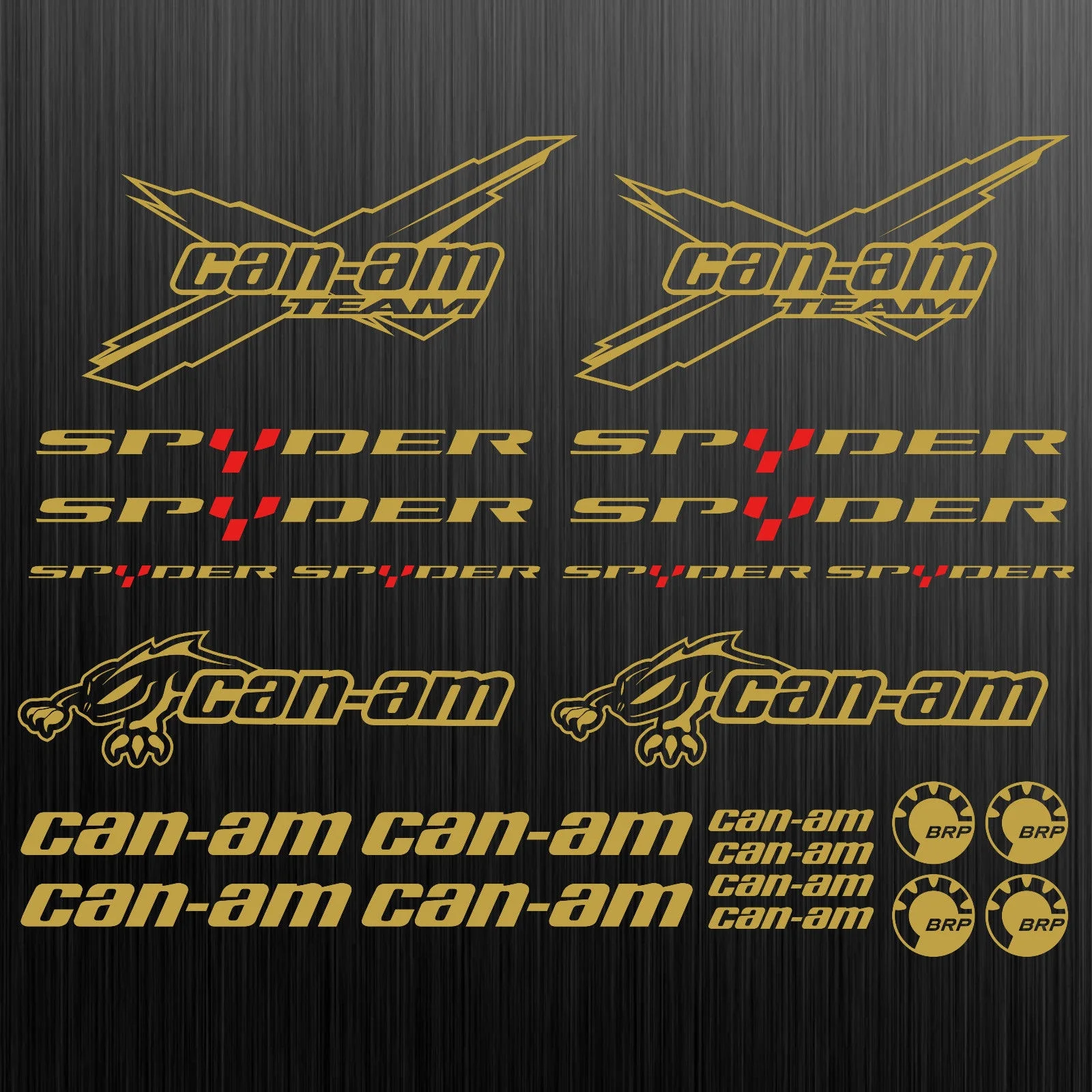 Для Can-am Canam Team BRP Spyder наклейка Quad ATV 24 шт. автомобильный Стайлинг