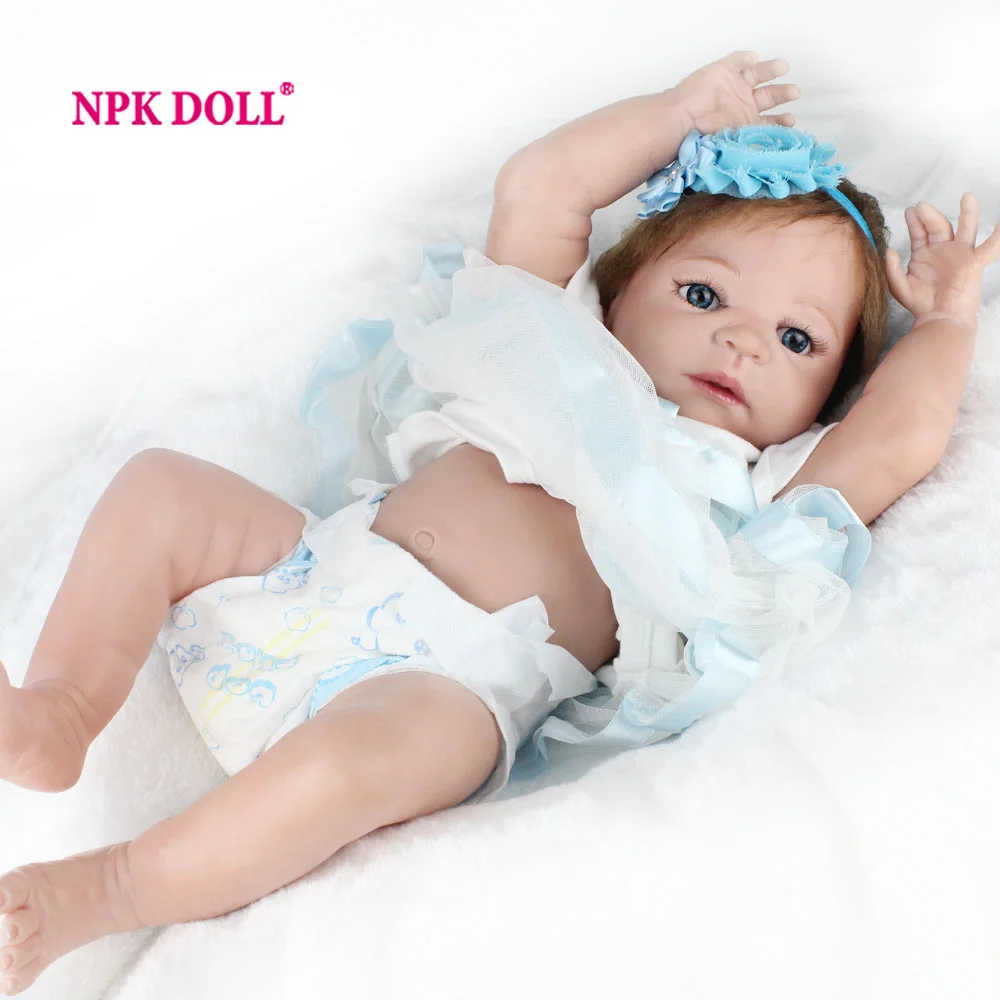 

NPKDOLL Fashion Bonecas Princess Doll Reborn For Girls Reborn Baby Doll Realistic 22 Inch Vinyl Full Silicone Dolls Toys