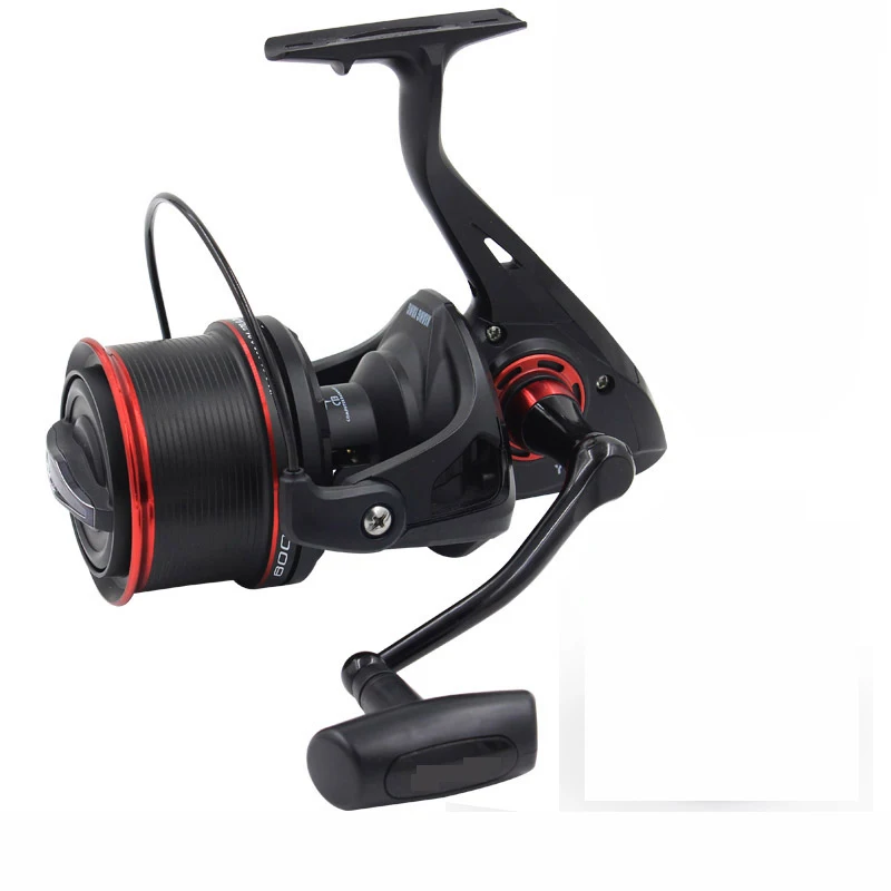 melhor Spincasting Mar Fiação Pesca Carretel 10000 Carretel 10 + 1BB Grande Bagre de Água Salgada Carretel De Pesca de Metal Roda de Longa Distância um spool