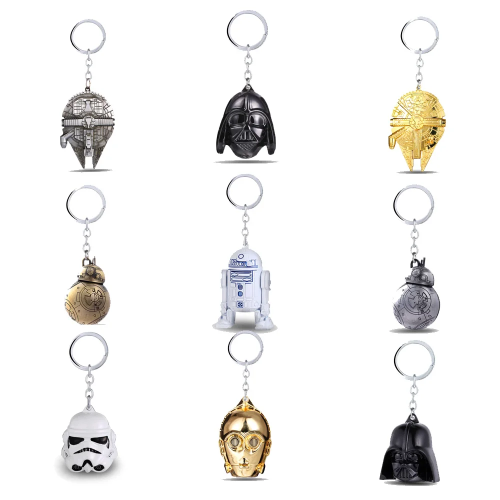 

Star Wars Keychain Falcon Destroyer StormTrooper Darth Vader Keyring Car Bag Key Chain Pendant Bottle Opener Jewelry