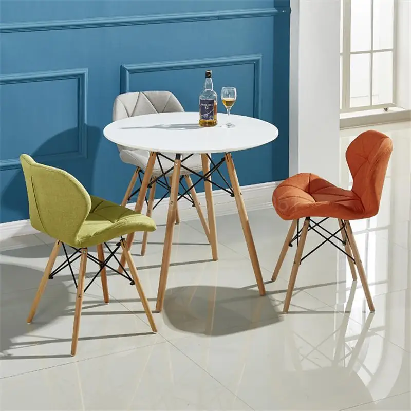 Nordic table small square table small apartment table simple solid wood casual coffee table and chairs combination - Цвет: 80cm   20