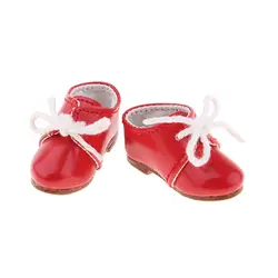 1 пара 1/6 Весы Красный из искусственной кожи обувь туфли без каблуков для мини Dollfie BJD Blythe Momoko кукла licca вечерние/повседневная одежда