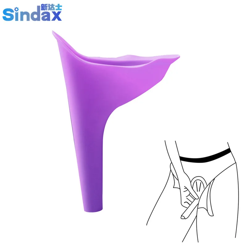 

New Women Urinal Soft Silicone Urination Device Travel Outdoor Camping Stand Up Pee Device Female Urine Toilet