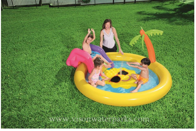 53071 Sunshine Land Recreation Pool Recreational Water Jet Pool Inflatable Slide Pool (9)