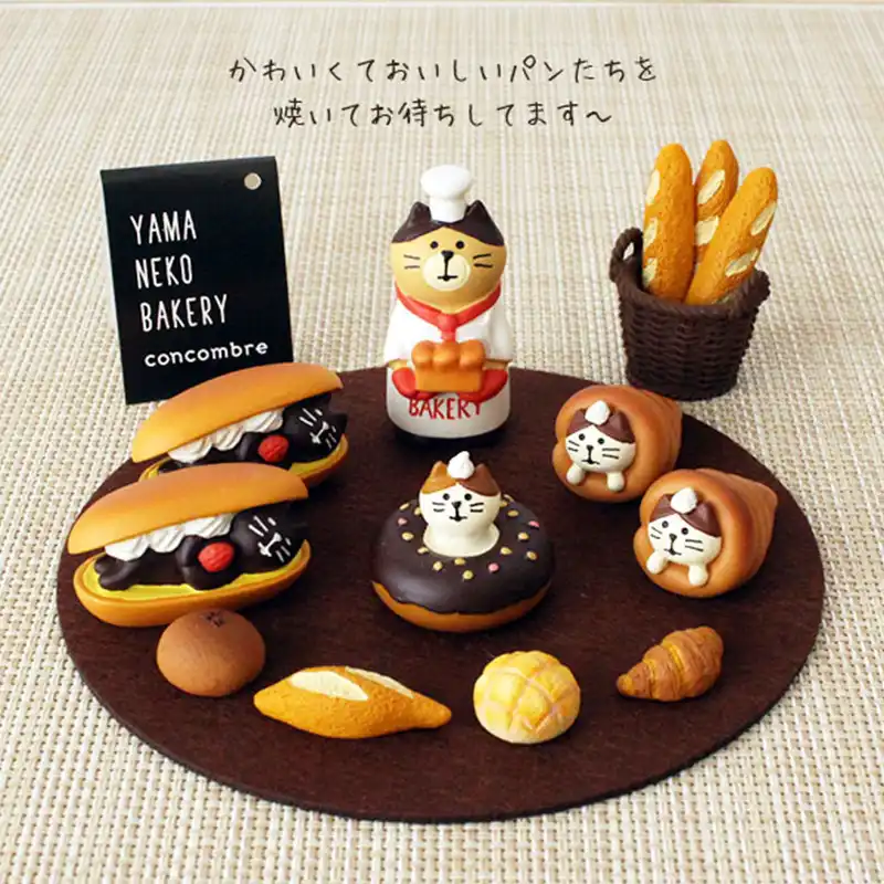 Yama Neko Jouet Authentique Japonais Boulangerie Chat Sandwich Pain Francais Ananas Pain Pain Baguette Gateau Au Chocolat Mousse Donut Aliexpress
