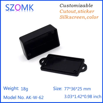 

10pcs DIY controller shell abs material plastic pcb enclosure for electronics diy enclosure plastic distribution box 77*36*25mm