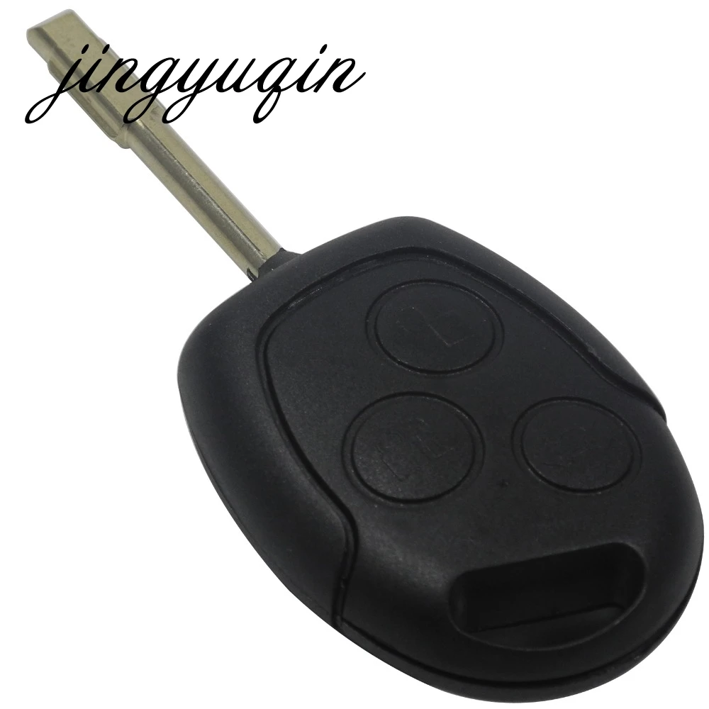 jingyuqin 3 Button Blade Uncut Remote Car Key Shell Case Fob Covers For Ford Focus Mondeo