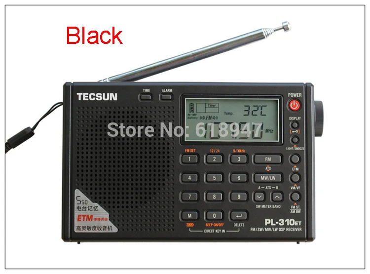 Tecsun PL-310ET Полнодиапазонный радио цифровой демодулятор FM/AM/SW/LW стерео радио tecsun pl-310et