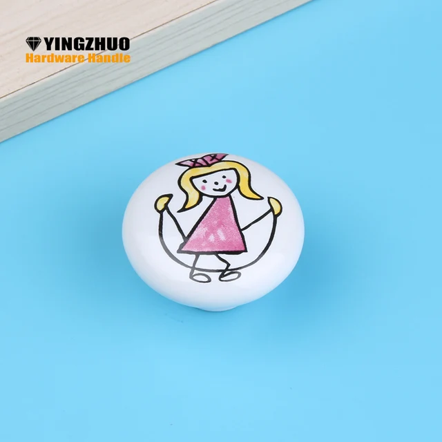 Best Price 2018 New Drawer Handle Door Knob Wardrobe Cupboard Pulls Ceramic Kitchen Cabinet Knobs And Handles Child Furniture Fittings