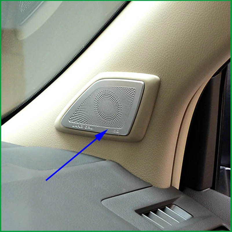 

For Toyota Land Cruiser Prado FJ150 2700 2011-2018 Interior A column Speaker Cover Trim Loudspeaker Frame Sticker Decoration