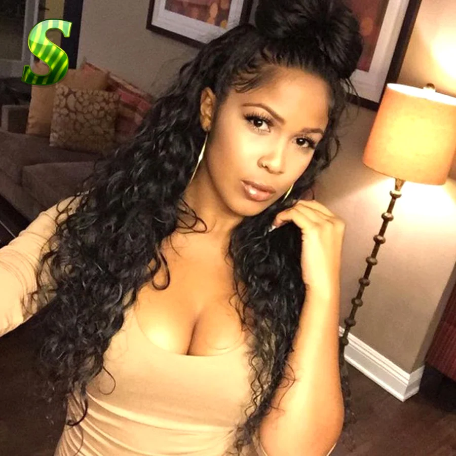 

Human Curly Lace Front Wigs Virgin Brazilian Lace Front Wigs With Baby Hair Glueless Full Lace Human Hair Wigs For Black Women