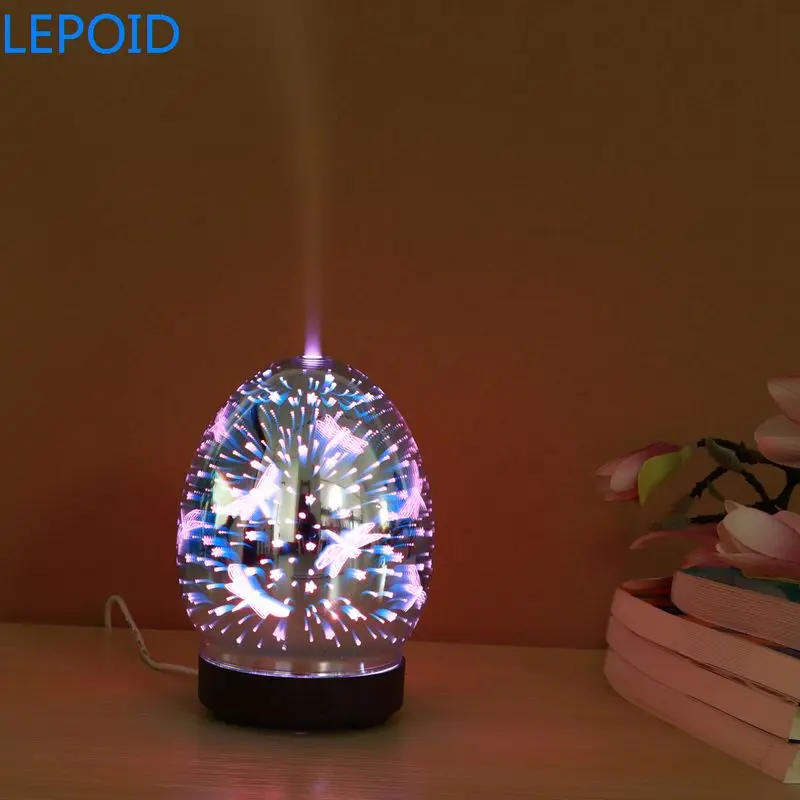 

LEPOID 3D Aromatherapy Oil Diffuser Ultrasonic Cool Mist Humidifier Air Purifier 7 Color Change LED Night light 100ml