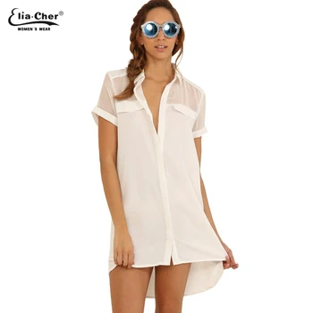 

Elia Cher Chiffon Patchwok Women Blouses Women Top Plus Size Female Clothing Elegant Slash Neck Blusas Lady Tops 6585