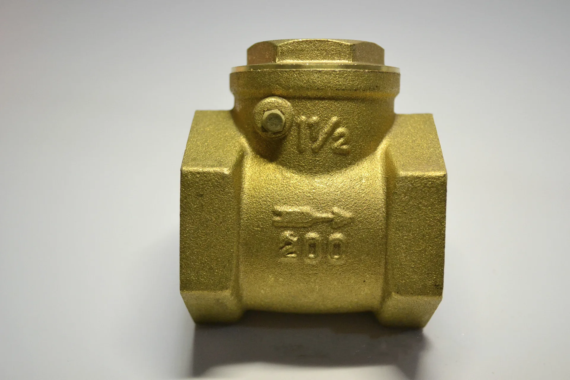 

1.5'DN40 " 2'DN50 BSPP Swing Check Valve Prevent Water Backflow Golden