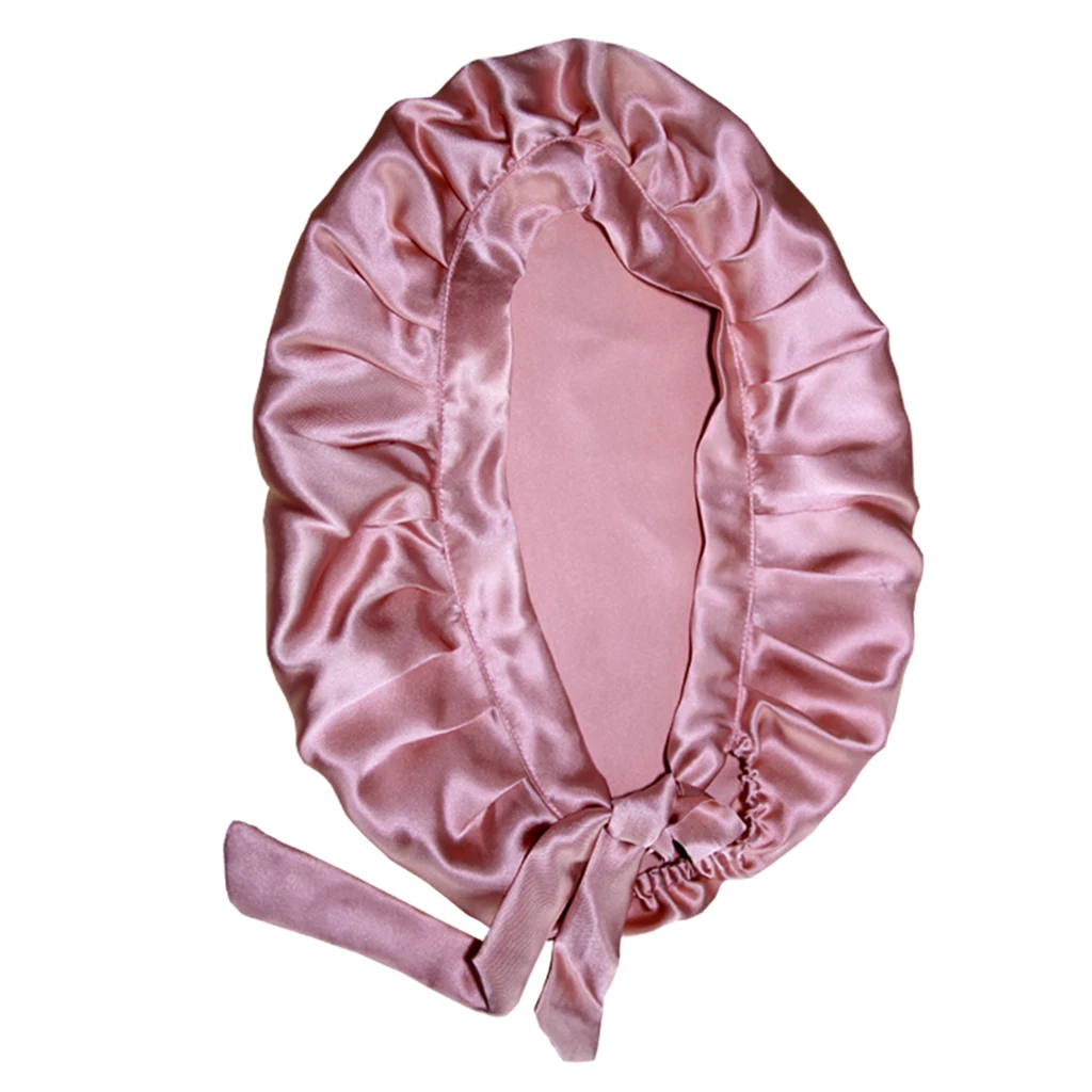 100% Pure Silk Sleep Hats Wrap Night Cap Hair Care Bonnet Women's Hat