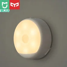 Xiaomi Mijia Yee светильник светодиодный ночной Светильник Инфракрасный магнитный с крючками Дистанционный датчик движения тела для Xiaomi Smart Home