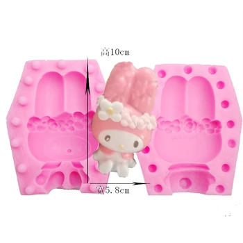 

Q-666 Cute rabbit Cake decoration mold fondant cake decorating tools