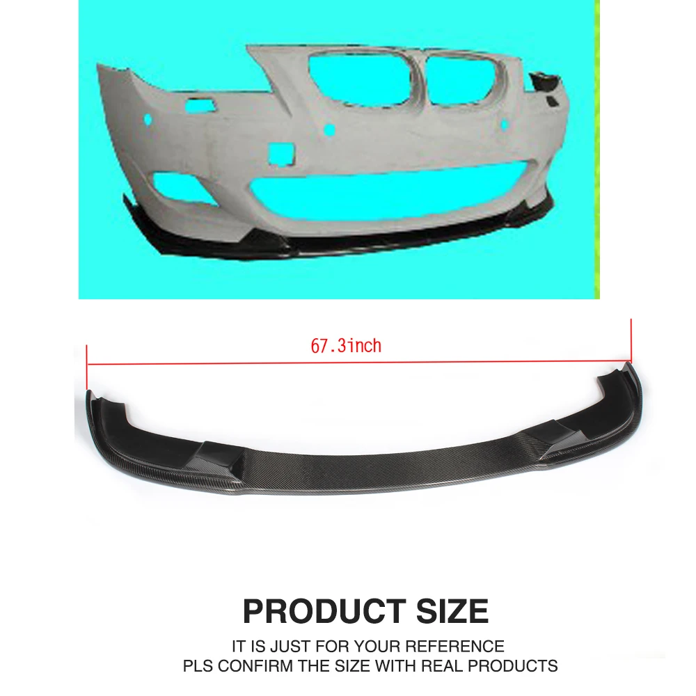 Front Bumper Lip Spoiler for BMW E60 M Sport Installation
