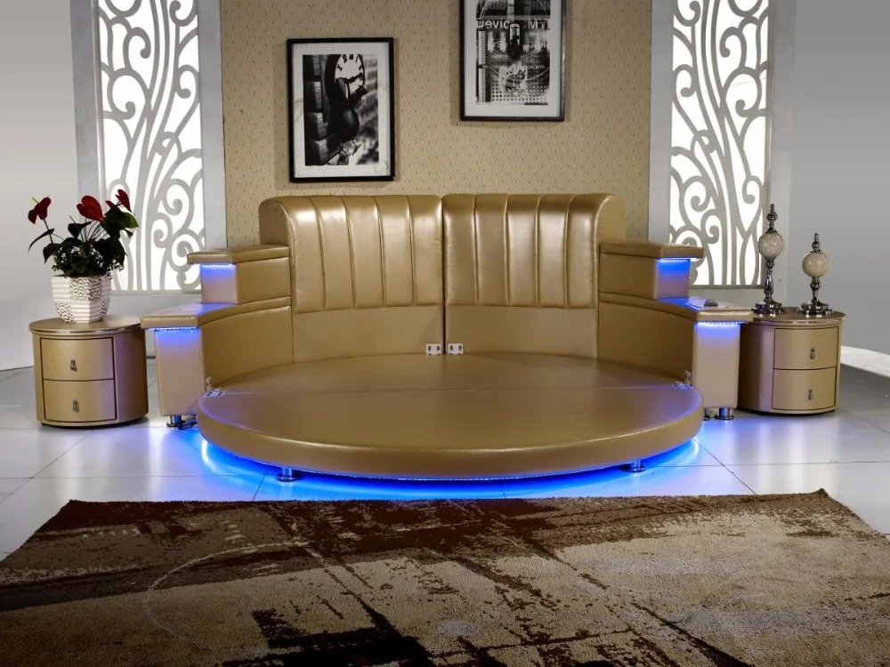 2017 genuine leather top fashion no genuine leather king bedroom furniture hot sale modern with led - Fashion Bedroom Furniture 2017 genuine leather top fashion no genuine leather king bedroom furniture hot sale modern with led - Fashion Bedroom Furniture