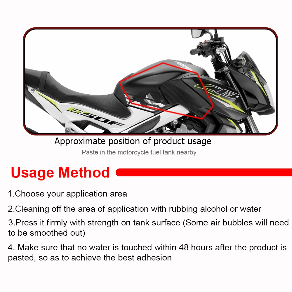 Для HONDA CB650F CBR650F 2014 2015 2016 2017 мотоцикл топливный бак для газа Тяговая боковая