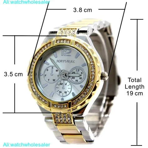 FW836C New Water Resist White Dial Ladies Water Resistant Crystal Bracelet Watch
