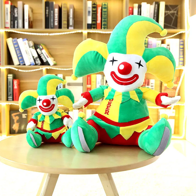 

Candice guo plush toy stuffed doll cartoon colorful circus clown baby bedtime story sleeping friend christmas birthday gift 1pc