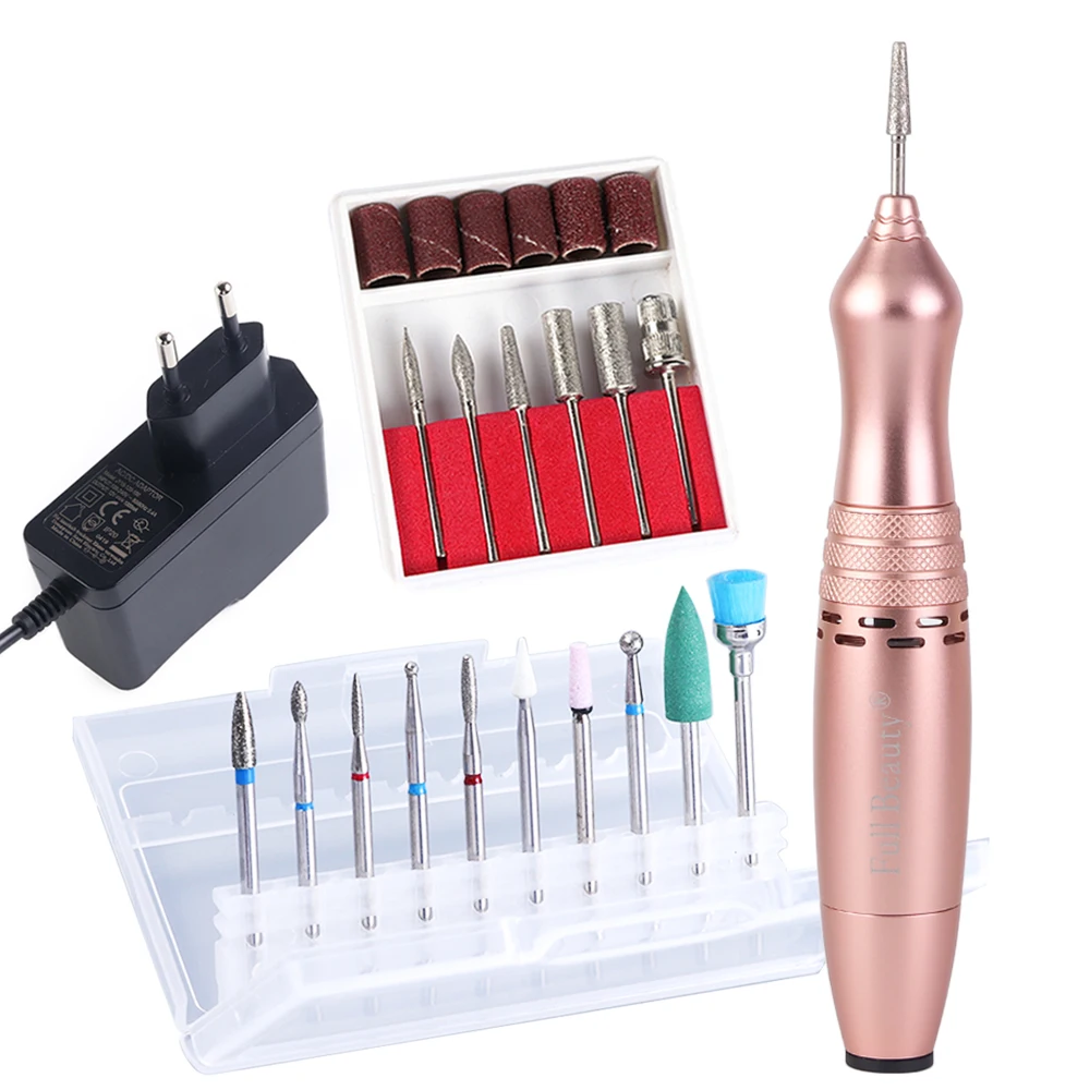 

Nail Drill Machine Pen Electric Milling Cutter Manicure Machine Set Handheld Pedicure Gel Polish Remover Nail Art Kit SAMT04