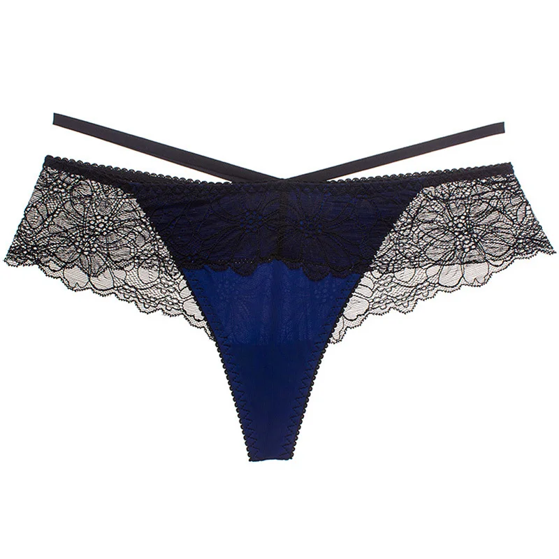 Sexy Ladies Lace Transparent Panties Thongs G Strings Panties Female Sex Fashion Low-Rise Women Underwear Seamless Briefs 15 (2)