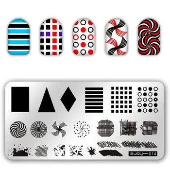 

1pc Nail Art Printing Plate Image Stamping Plates DIY Manicure Template Tool Stencils For Nails Stamping Nail Art Tools ZJOY-014