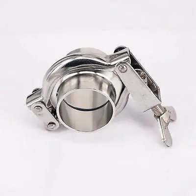 

1.5" Tri Clamp x 38mm Pipe OD SUS304 Sanitary Fitting Stanmping Tri-Clover Union Set Homebrew