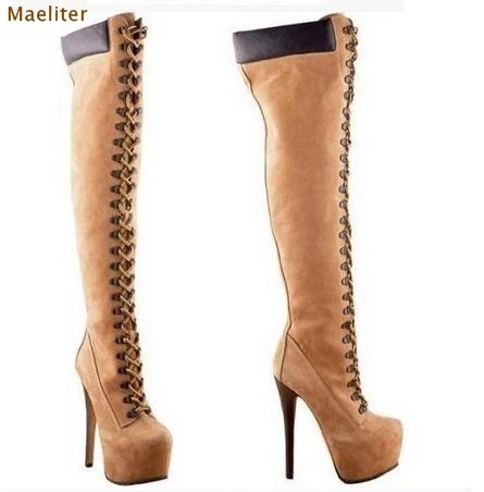 Color camel botas Sale