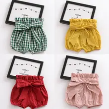 Summer Baby Boy Girl arrival Casual Large PP Shorts Infant Solid Color Cotton Bloomers Toddle Girls Bread Pants Harem Pants