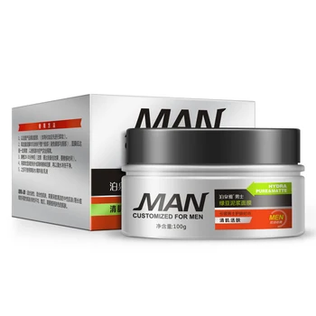 

1pc Men mung bean facial mud mask hydrating oil-control to black carry bright color of skin pores face care