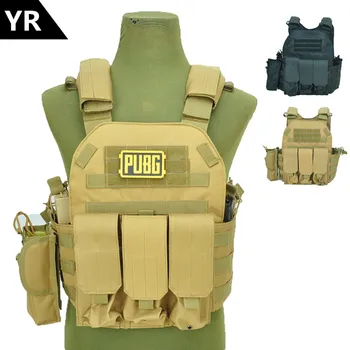 

Nylon Molle Tactical Vest Body armor Hunting plate Carrier Airsoft 094K M4 Pouch Combat Gear Multicam
