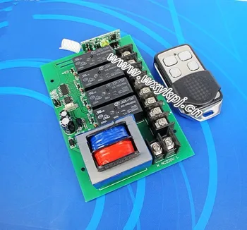 

Free Shipping 4 Channel RF Wireless Universal Smart Home AC220v Remote Control Switch Receivers &Transmitter with Key chain