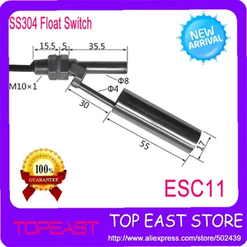 

Free Shipping 2PCS/LOT Side Mount Horizontal Water Level Sensor Liquid Stainless steel Float Switch For Tank Pool Dropshipping