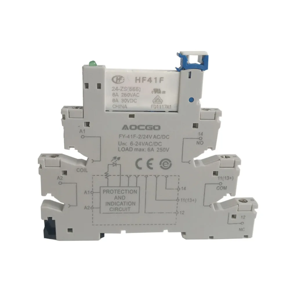 Slim Relay Mount On Screw Socket With Led And Protection