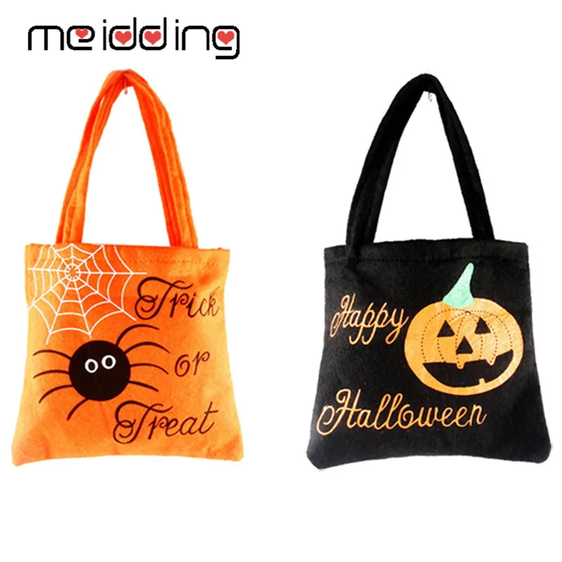 

1pcs Halloween Kids Pumpkin Gift Bags Non-Woven Fabric Halloween Party Decor Accessories Pumpkin Kids Trick Or Treat Supplies