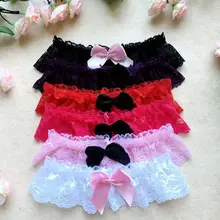 1 шт., модное сексуальное кружевное цветочное нижнее белье с бантами для женщин и девочек, пояс на подвязках для костюмированной вечеринки