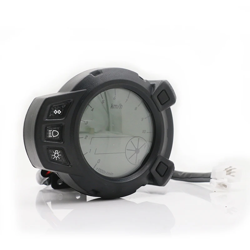 Nuoxintr 10000RMP LCD мотоциклетные Инструменты 7 цветов Спидометр аксессуары для