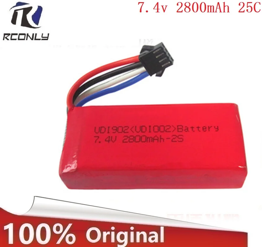 7 4 в 2800 мАч большая емкость lipo батарея UDI902 UDI002 961962 пульт дистанционного