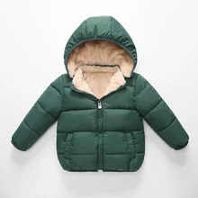 Detachable cap Children's Outerwear Coat Winter Baby Boys Girls Jackets Coat Infant Warm Baby parkas Thick Kids Hooded Clothes baby girls denim jackets coat fur hooded parkas plus thick winter warm children outerwear long clothes kids clothing q2069
