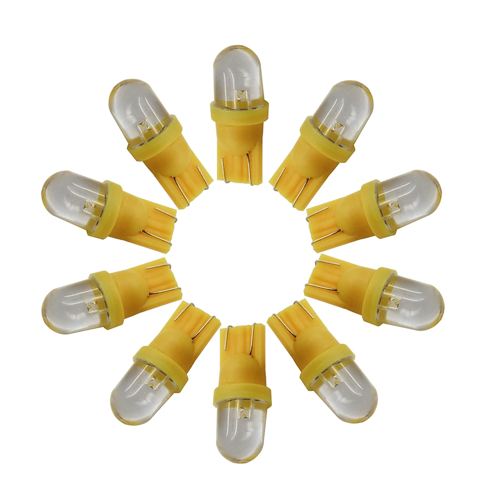 100 шт. без ghosting 194 T10 пинбол led DC 6 3 в 555 W5W 5050 SMD Анти мерцание с прозрачными линзами