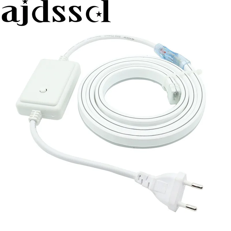 Светодиодная неоновая RGB лента AC220VSMD5050 80led/M сказочное освещение IP67