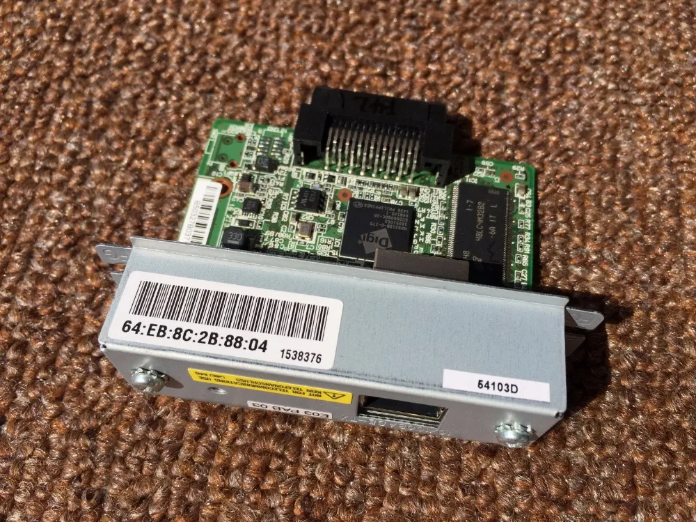 UB-E03 M252A Ethernet Интерфейс карты для принтеров Epson ТМ получения TU220B 88IV 88V T81 T82 части