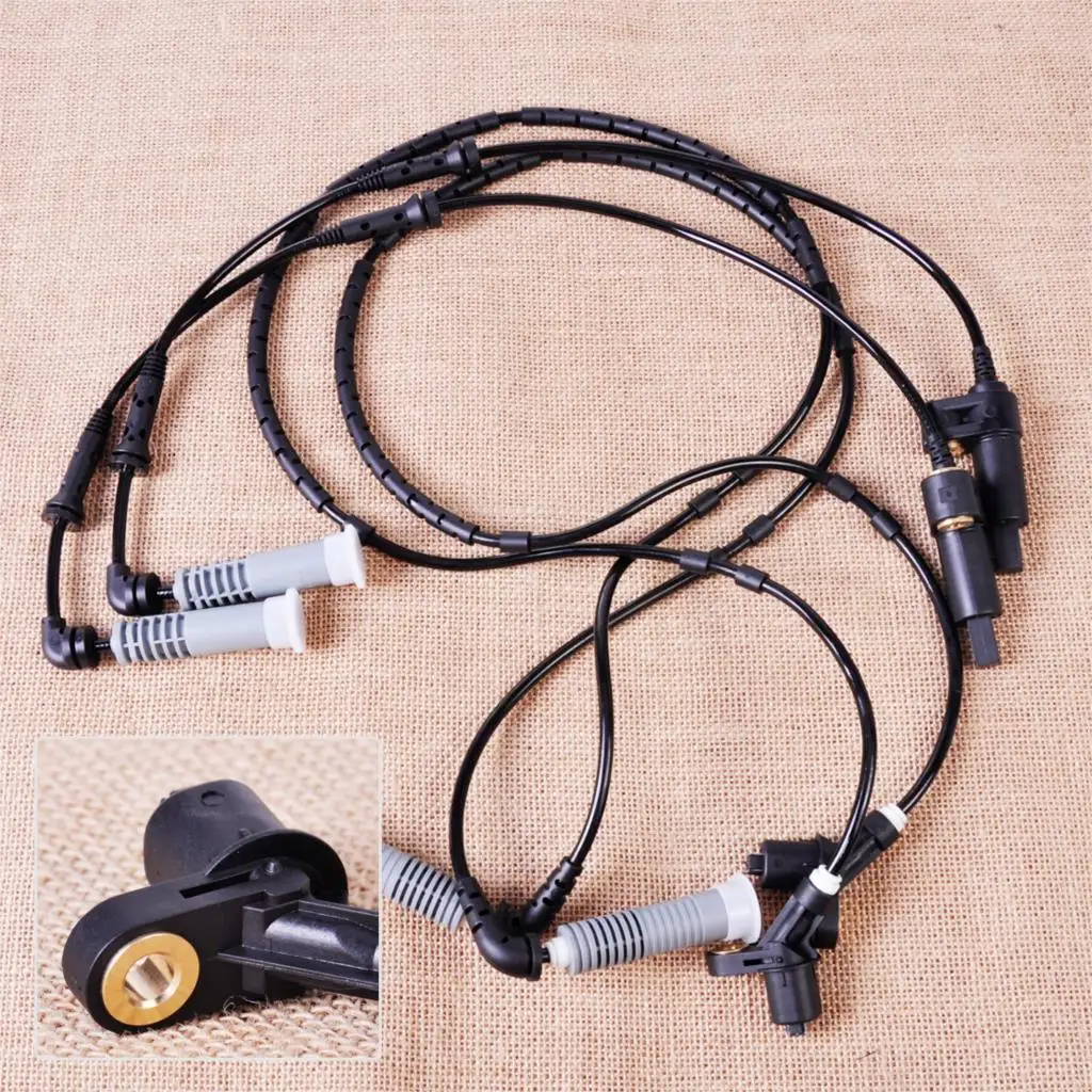 FRONT REAR LEFT RIGHT WHEEL ABS SPEED SENSORS For BMW 323ci 323i 325Ci 320i 4PCS