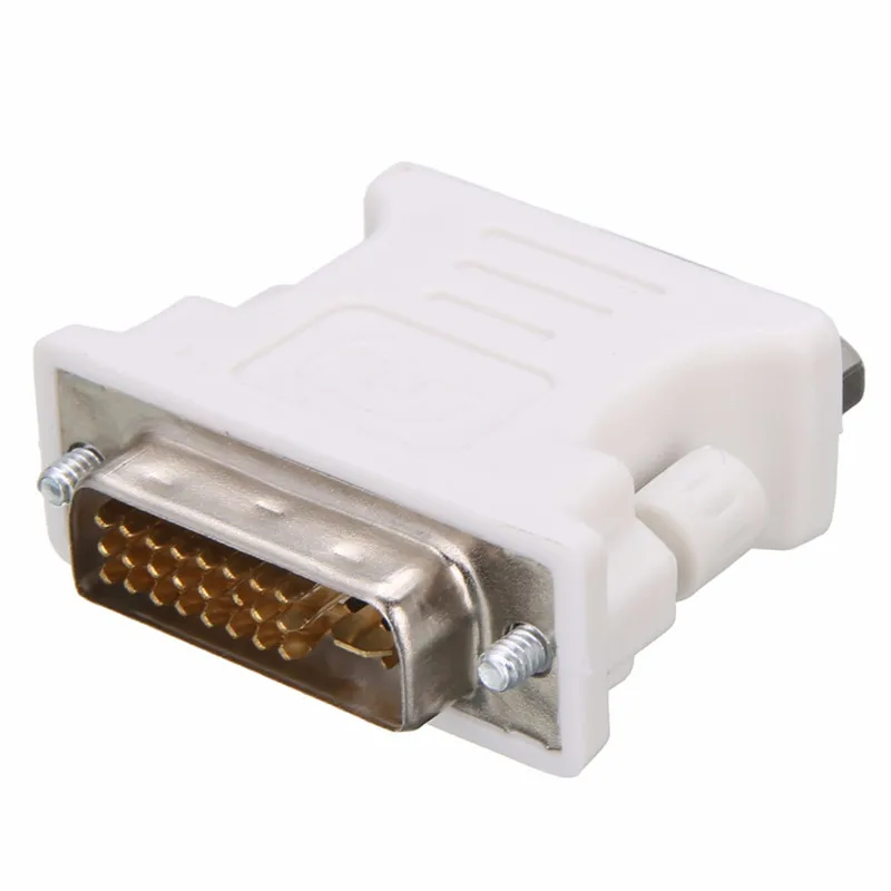 

DVI-I 24+5 Pin DVI to VGA Converter DVI Male to VGA Female Socket Video Adapter Converter For HDTV Monitor Computer PC Laptop