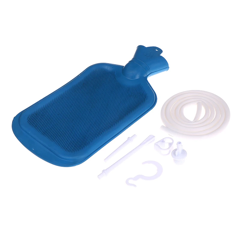 2000 мл сумка для клизмы наборы для очищения толстой кишки с силиконовым шлангом промывка запор здоровье анальный очиститель для вагины моющий комплект для клизмы - Цвет: B2