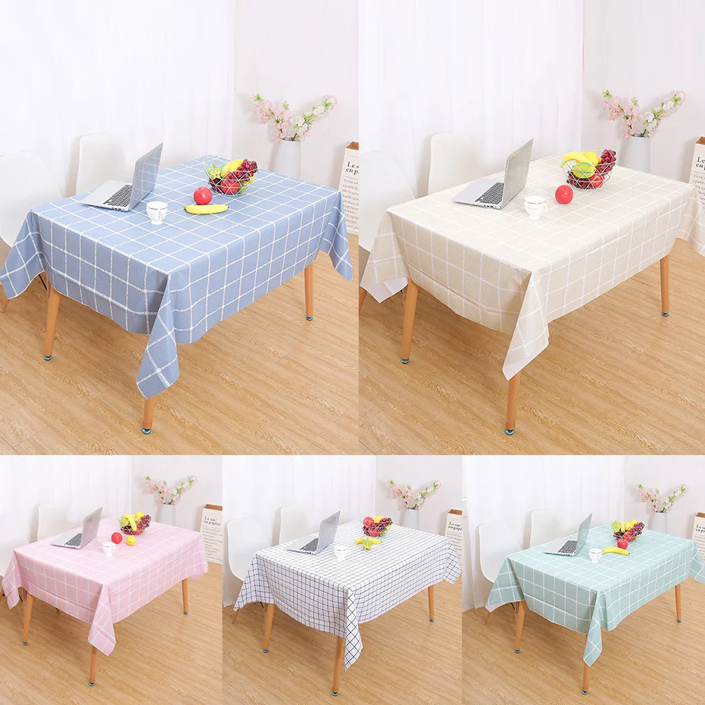

Waterproof Oil Proof PVC Table Cloth Cover Home Dining Kitchen Tablecloth mantel rectangular 3d tablecloth